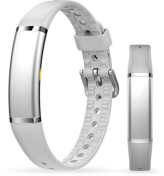 Activity Tracker - Wasserdicht IP68 - Misst Herzfrequenz, SpO₂ und Schlaf - Schrittzähler - Eloxiertes Aluminium - BREND App - Grau - BREND BR-2249