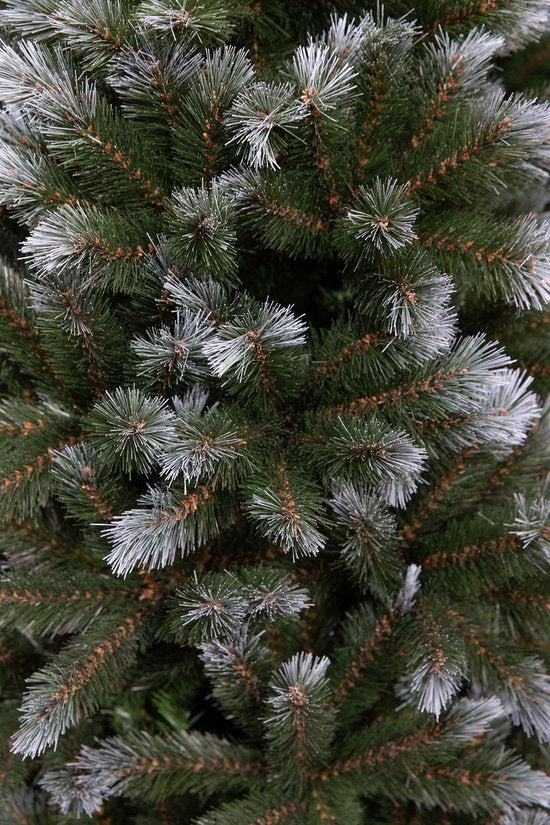 Triumph Tree Pittsburgh Kunstbaum Grün – Weihnachtsbaum mit üppiger Optik und 812 Zweigen – Weihnachtsdekoration für den Innenbereich – Rund mit Stecksystem – H 215 x Ø 117 cm