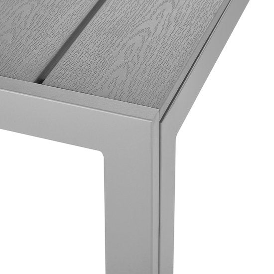 tectake - Gartentisch Maren - Quadratisch 90x90x74,5cm - grau - 402955