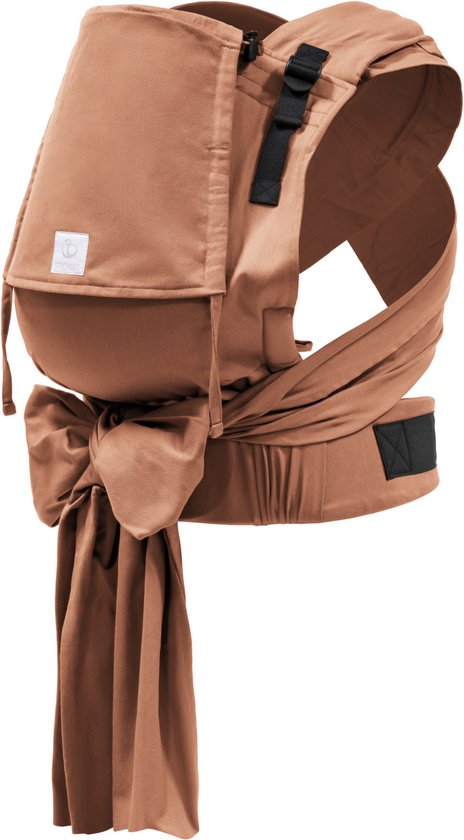 Stokke Limas Carrier Plus, Terrakotta – Version 2023 (OCS) – Babytrage mit Halbschnalle – Drei Tragevarianten – Sicher für Babys ab 1 Monat/4 kg bis 18 kg