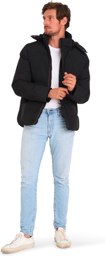 Mario Russo Ranger Jacket - Jacke Männer - Winterjacke Männer - Wasserabweisend - Winddicht - Schwarz - L