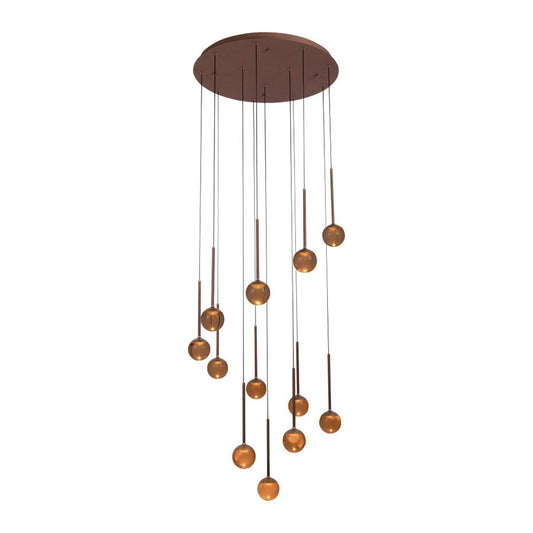 Lucide Calina Hängeleuchte – LED – dimmbar – Ø 69,9 x 209,3 cm – Kaffee