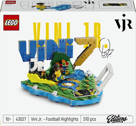 LEGO Editions – Vini Jr. – Fußball-Highlights: Fußball-Bausatz für Kinder – 43027