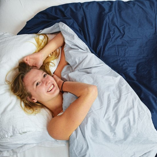 EL Life Hantelbettbezug 150 x 210 cm - Bezug aus 100% OEKO-TEX Baumwolle