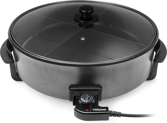 Tristar Elektrische Bratpfanne 1500 W – PZ-9145 – Ø 40 cm, Deckel – Maximale Temperatur 250 °C