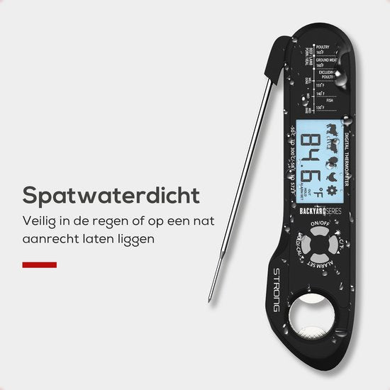 Backyard Series Fleischthermometer - Digitales Küchenthermometer - BBQ-Thermometer - Ofenthermometer