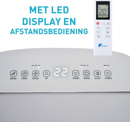 Lifetime Air Mobiles Klimagerät/Ventilator/Entfeuchter - 3-in-1 - 14000 BTU - bis zu 96m3