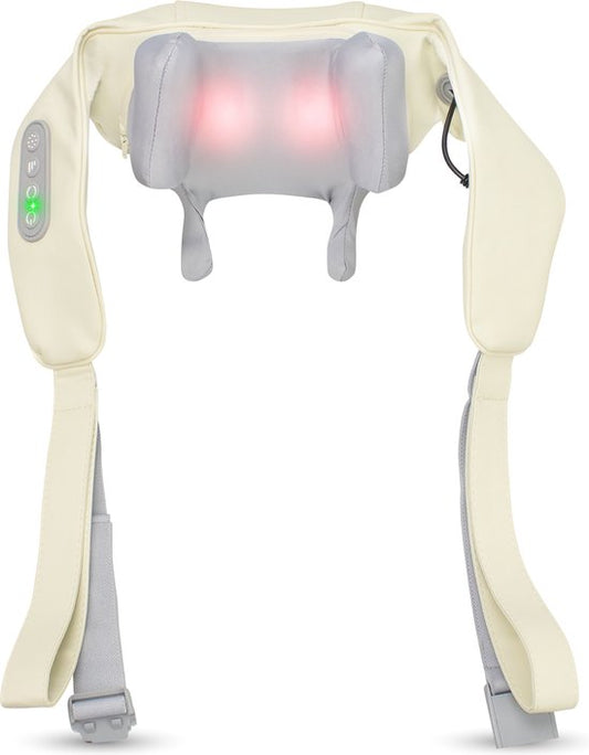 Nuvance - Massagekissen auch für Arm Rücken & Bein Weiß