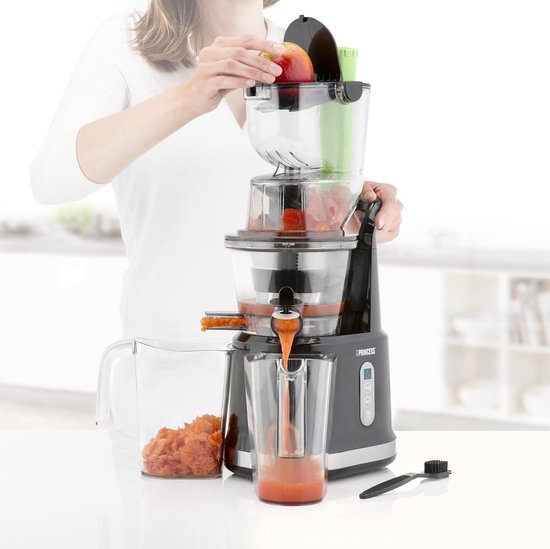 Princess Slowjuicer 202045 - Saftpresse - Entsafter - Extra große Einfüllöffnung - Hohe Saftausbeute