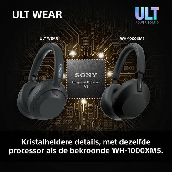 Sony ULT Wear – Kabellose Kopfhörer mit Geräuschunterdrückung und ULT Power Sound – Forest Gray