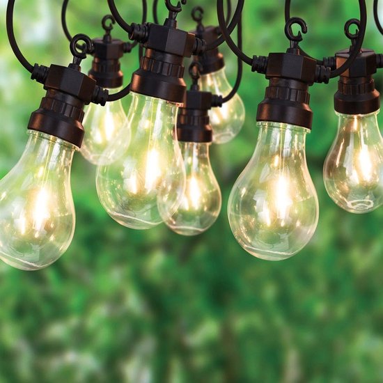 PartyLight LED-Partybeleuchtung – 20 Lämpchen – 12,5 m – warmweißes Licht