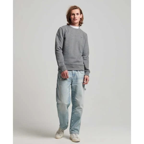 Superdry Vintage Logo Herren-Sweatshirt – grau – Größe S