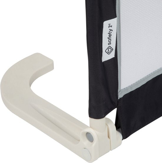 Safety 1st Tragbares, zusammenklappbares Bettgitter – Dunkelgrau mit Netzstruktur