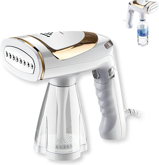 Fuegobird Wäschedampfer und -reiniger - Kleiner tragbarer Wäschedampfer für zu Hause und auf Reisen - Unterstützt die Wasserversorgung für Wasserflaschen mit großem Fassungsvermögen - Kleidungsstück/Textil/Stoff Wäschedampfer