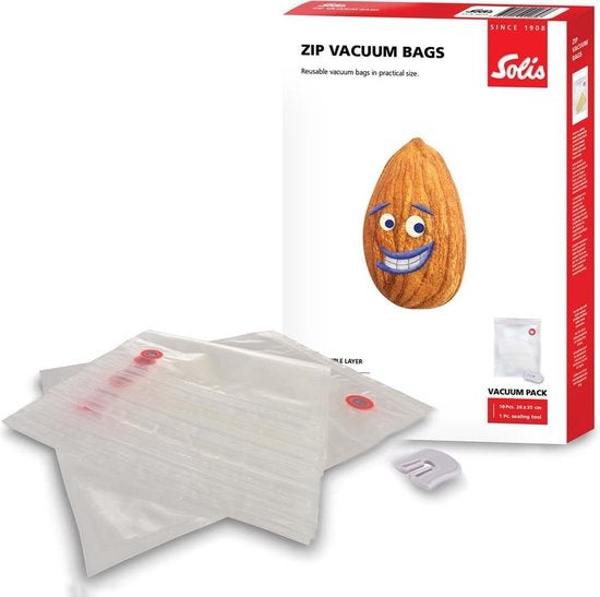 Solis Ziplock Vakuumbeutel - 26 x 35 cm - Vakuumbeutel - 10 Stück