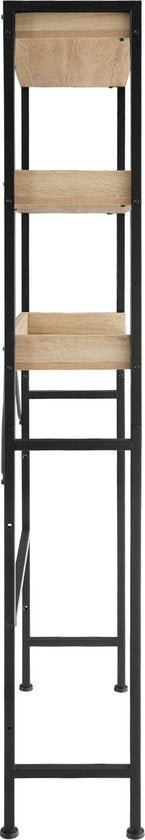 tectake Badregal Seattle 67 x 25 x 165,5 cm Industrielles helles Holz, Eiche Sonoma - 404864