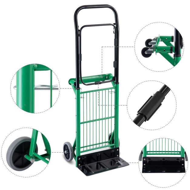 Coast 2 in 1 Faltbarer Steakwagen Transportwagen Bandwagon bis zu 90 kg belastbar