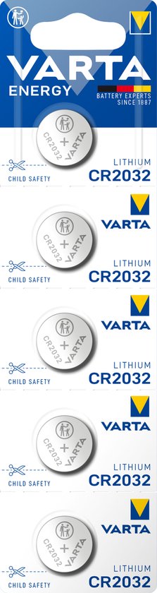 VARTA ENERGY LITHIUM Knopfzellenbatterie CR2032 5er Pack