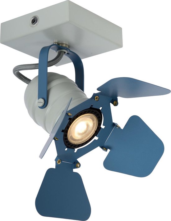 Lucide PICTO – Deckenstrahler (Deckenleuchte) für das Kinderzimmer – 1xGU10 – Blau