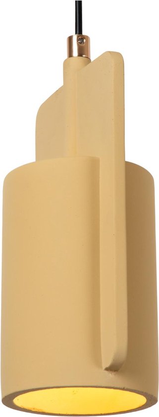 Lucide NINJA – Hängeleuchte – Ø 11,5 cm – 1xE27 – Gelb – Japandi