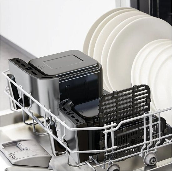 Tefal Dual Easy Fry & Grill EY905D – Heißluftfritteuse XXL – Edelstahl – 2700 W – 8,3 l