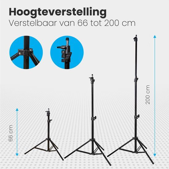 Auronic Softbox Studioleuchte - Komplettset mit Tragetasche - 50x70 cm - Schwarz