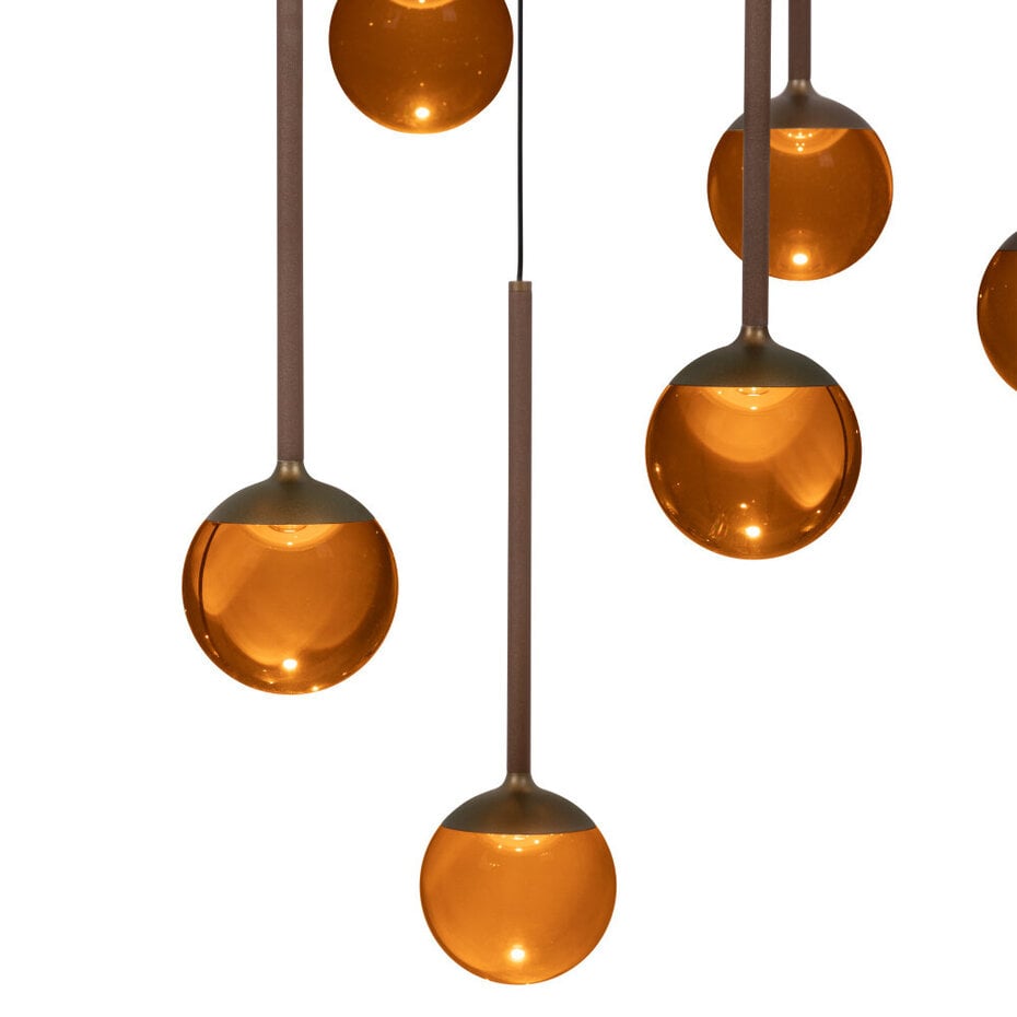 Lucide Calina Hängeleuchte – LED – dimmbar – Ø 69,9 x 209,3 cm – Kaffee