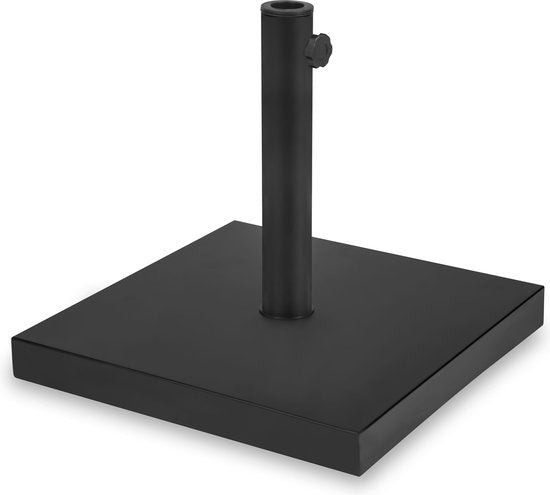 VONROC Sonnenschirmfuß Rosolina - Sonnenschirmfuß aus Metall mit Betonfüllung - 45x45cm - 26 kg - Für Stockschirme