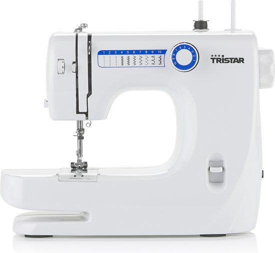 Tristar SM-6000 Nähmaschine – Für Anfänger – Nähmaschine – 10 Stichmuster – Leichte und dünne Stoffe – Weiß
