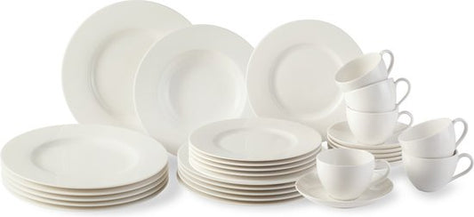 Villeroy & Boch Basic White Geschirrset 30-teilig