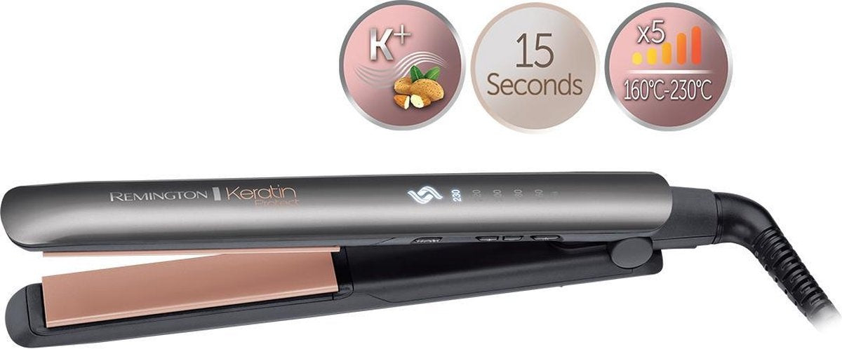 Remington S8598 Keratin Protect Intelligenter Haarglätter - Keratin & Mandelöl