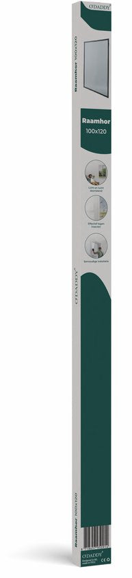 O'DADDY® Fenstergitter - 100x120 cm - Anpassungsfähiges Fliegengitter - Glasfaser - Drahtgeflecht - Insektenschutzgitter - Vielseitig und einfach zu montieren - Schwarz