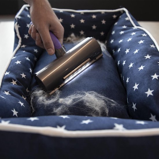 Fur Daddy Deluxe mit wiederaufladbarem Akku – Tierhaarentferner für Kleidung – wiederverwendbare Fusselrolle zum mühelosen Entfernen von Katzen- und Hundehaaren – selbstreinigende Fusselbürste