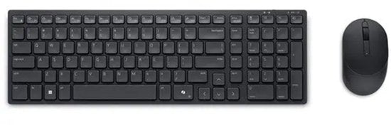 DELL Pro – kompakte, leise Tastatur und leise Maus – KM555 – Belgisch (AZERTY)
