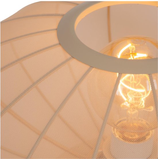 Lucide CORINA – Tischlampe – Ø 40 cm – 1xE27 – Beige – Japandi