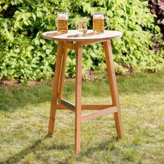 tectake - Party-Bartisch aus Massivholz - 403249