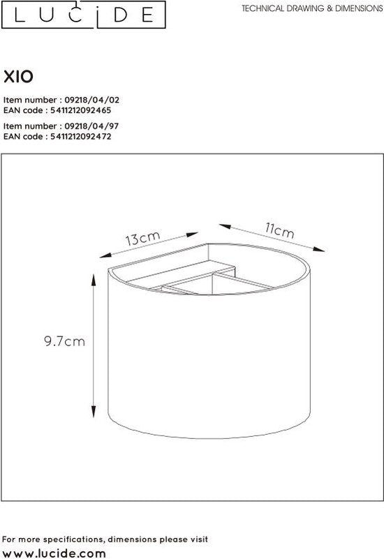 Lucide XIO – Wandleuchte – LED, dimmbar – G9 – 1 × 3,5 W, 2700 K – Einstellbarer Abstrahlwinkel – Mattgold / Messing