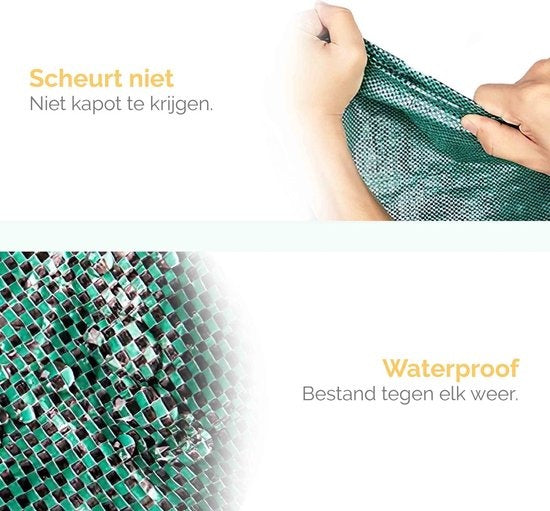 Goliving Gartenabfallsack - 2er Set Gartenabfallsäcke faltbar - Gartensack - Gartenabfallbehälter - 2x 280 Liter - Grün