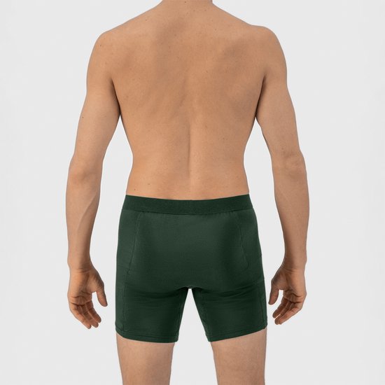 Fibershirts Anti-Schweiß-Boxershorts – Integriertes Schweißpolster – Atmungsaktives MicroModal – Anti-Transpirations-Funktion – Herren – Größe XXL – Grün