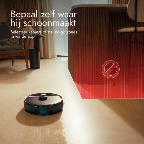 Bloomfold Roboterstaubsauger mit Wischfunktion und Entleerungsstation – 19.000 Pa Saugkraft – LiDAR-Navigation – 180 Minuten – Intelligenter KI-Roboterstaubsauger – Geeignet für Tierhaare