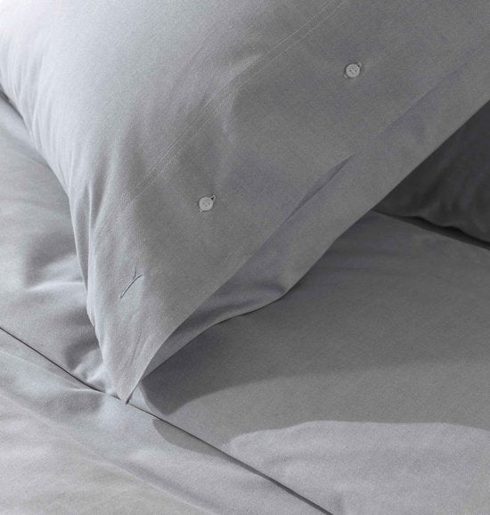 YELLOW Chambray Bettbezug - Doppel - 200x200/220 cm - Providence Blau