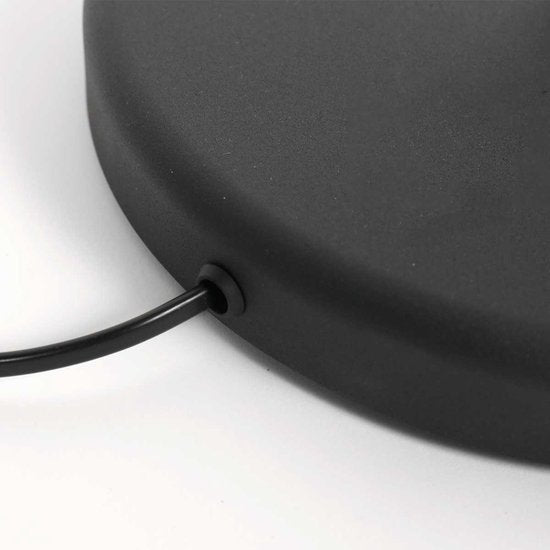Stehlampe Bella 3407ZW – Schwarz mit schwenkbarem Arm, ausklappbar und Zugschalter – Mexlite – Zeitloses Design aus Kunststoff, Metall und Elektronik, Höhe 135 cm, Reichweite 45 cm