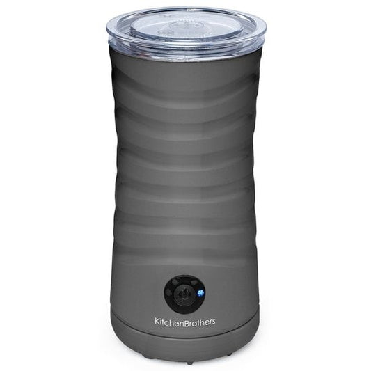 KitchenBrothers Elektrischer Milchaufschäumer - 4-in-1 - 240 ML - Praktischer Milchaufschäumer - Anthrazit
