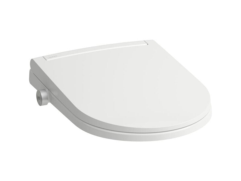 Laufen Cleanet Sit Pro 53 cm – weiß – randloses Wand-WC – Weiß – beheizbarer Sitz – Föhnfunktion – UV-Desinfektion – Anschluss unten – nur Sitz