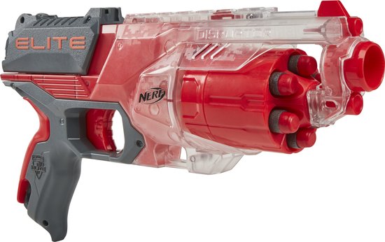 NERF Elite Disruptor – Transparent/Rot