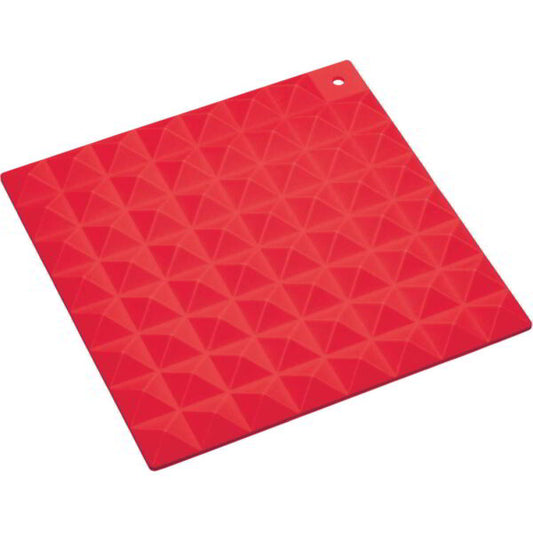 Colourworks Brights Silikonuntersetzer 16cm Quadratisch - rot