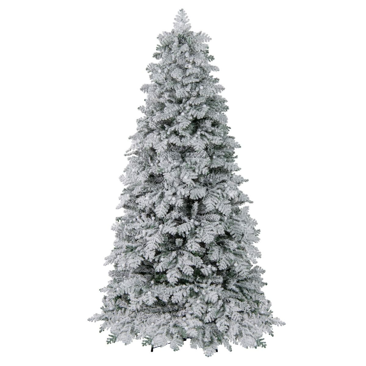 Coast Kunstweihnachtsbaum – verschneit – mit LED-Beleuchtung – 210 cm – grün und weiß