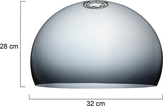 Lampenschirm Steinhauer Gramineus - Höhe 24 cm - Grau