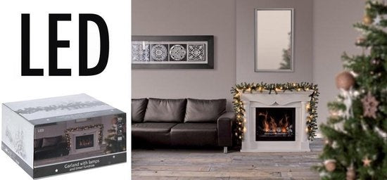 Nampook - Guirlande/Weihnachtsgirlande - 30 LED-Lichter - 270cm