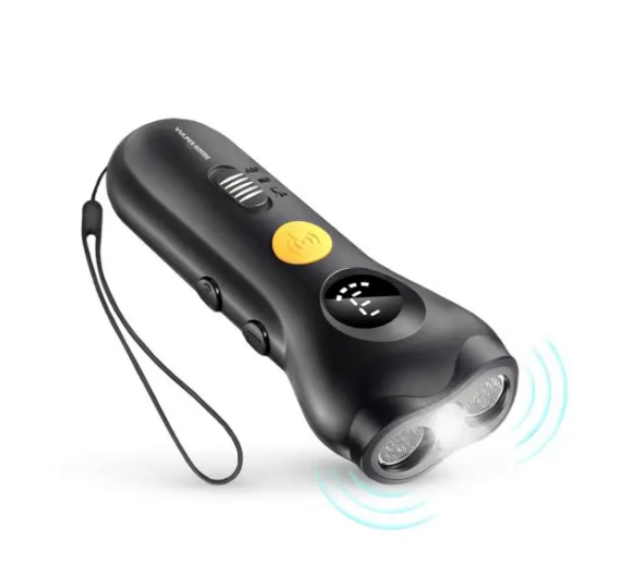 Vulpes Goods® - Ultraschall-Anti-Bell-Gerät Elite - 13 x 4,5 cm - Mit 3 Modi und variablen Frequenzen und Taschenlampe und USB-C wiederaufladbar - Für Hundetraining und Verhaltenskorrektur - Schwarzer ABS-Kunststoff